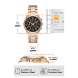 Michael Kors Oversized Lennox Beige Gold-Tone Watch MK9119 - KRISHNA WATCH COMPANY