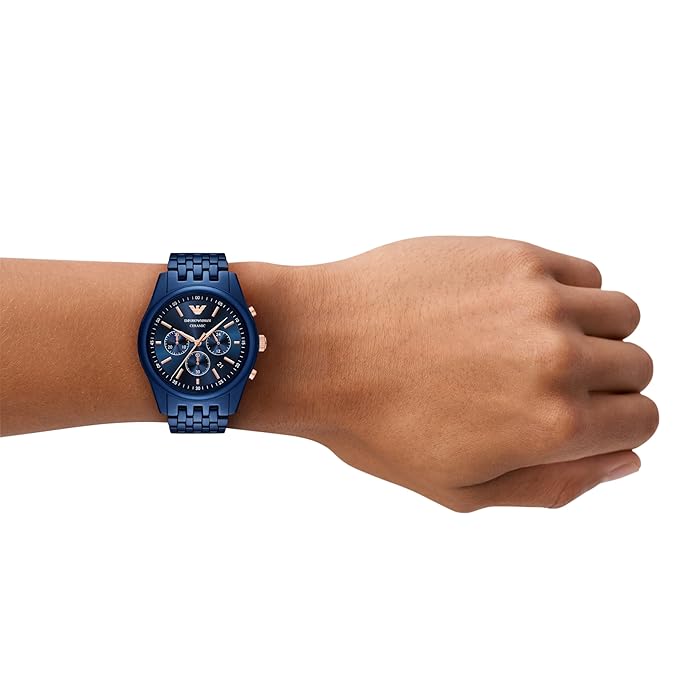 Emporio Armani Analog Blue Dial Men's Watch- AR70016 - KRISHNA WATCH COMPANY