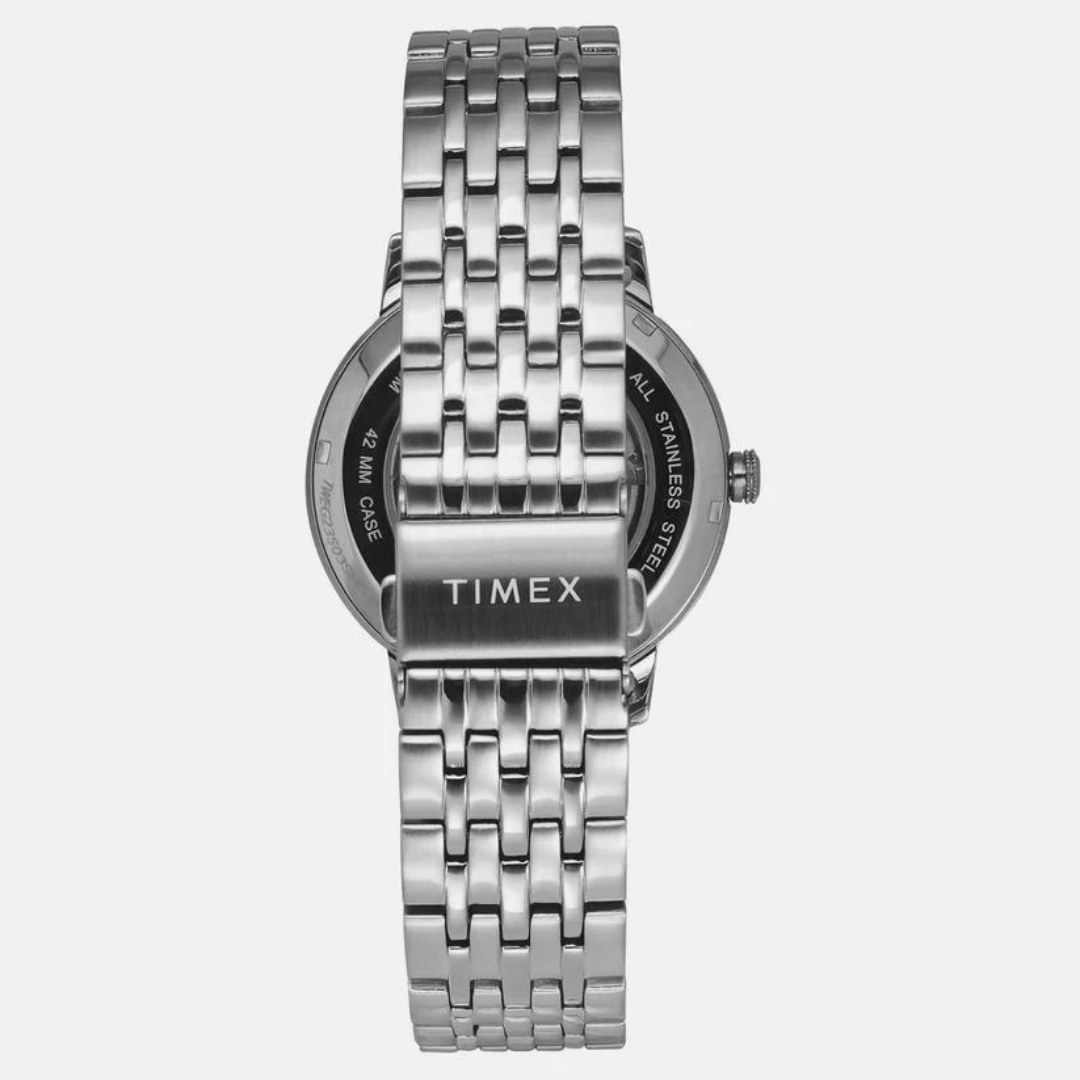 Timex E Class Male Green Analog Stainless Steel Watch TWEG23502
