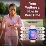 TIMEX iConnect Arc+ Smartwatch with 2.01 Inch IPS Display with BT Calling Smartwatch for Unisex - TWIXW1601T