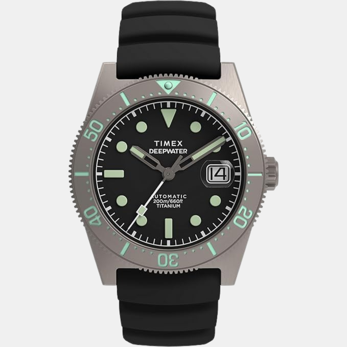 TIMEX Deep Water Men Black Round Dial Automatic Analog Watch - TW2W73800UJ - KRISHNA WATCH COMPANY