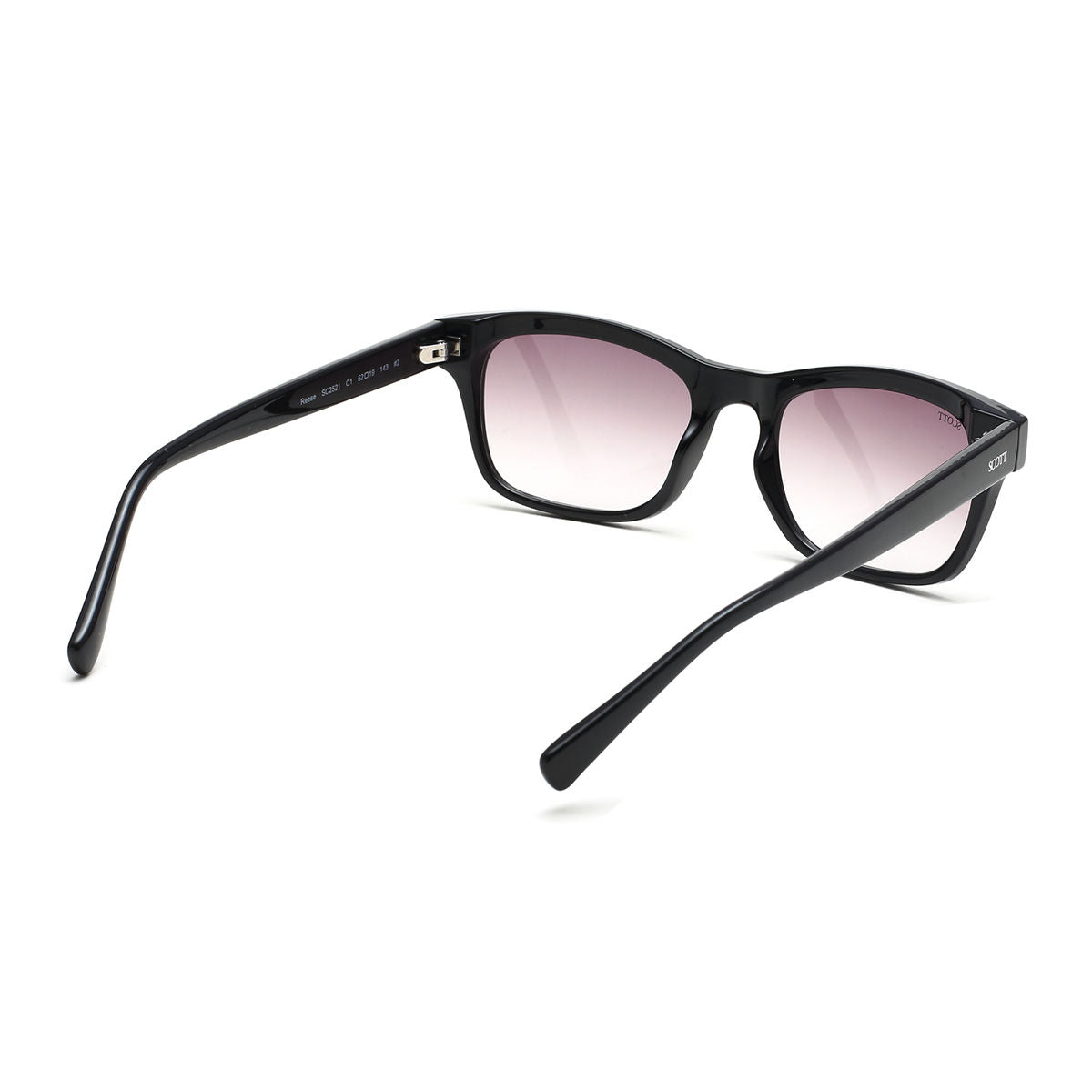 Scott Sunglasses Gradient Grey Lens Wayfarer Sunglass Black Frame SC 2521 C1 - KRISHNA WATCH COMPANY
