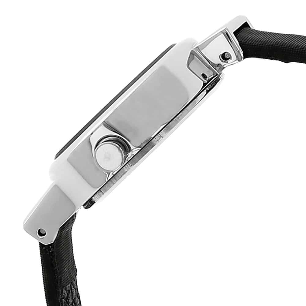 BLACK DIAL BLACK LEATHER STRAP WATCH 6015SL02 - KRISHNA WATCH COMPANY