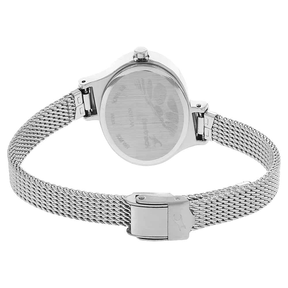 FASTRACK SILVER DIAL SILVER STAINLESS STEEL STRAP WATCH - 6015SM01 - KRISHNA WATCH COMPANY