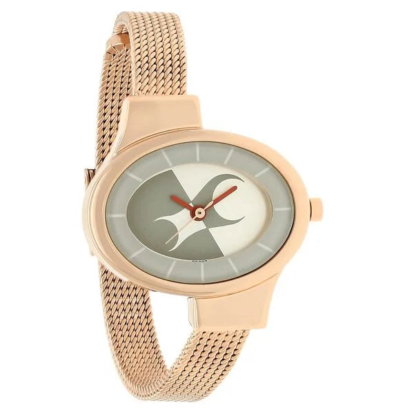 Fastrack Hitlist Quartz Analog Silver Dial Stainless Steel Strap Watch for Girls np6015wm01 / - KRISHNA WATCH COMPANY