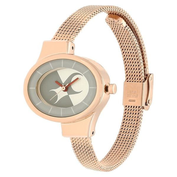 Fastrack Hitlist Quartz Analog Silver Dial Stainless Steel Strap Watch for Girls np6015wm01 / - KRISHNA WATCH COMPANY