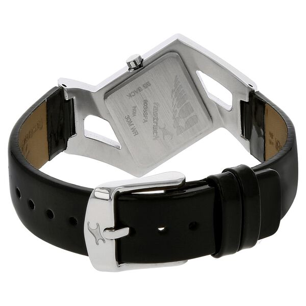 Fastrack Quartz Analog Black Dial Leather Strap Watch for Girls ns6015sl02 - KRISHNA WATCH COMPANY