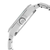 BLACK DIAL SILVER STAINLESS STEEL STRAP WATCH 6078SM06