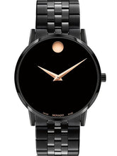 Movado Men Quartz Black Dial Analog Stainless Steel Watch 607963