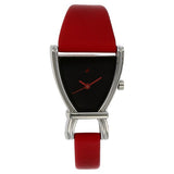 Fastrack Quartz Analog Black Dial Leather Strap Watch for Girls ns6095sl03 / 6095sl03 - KRISHNA WATCH COMPANY