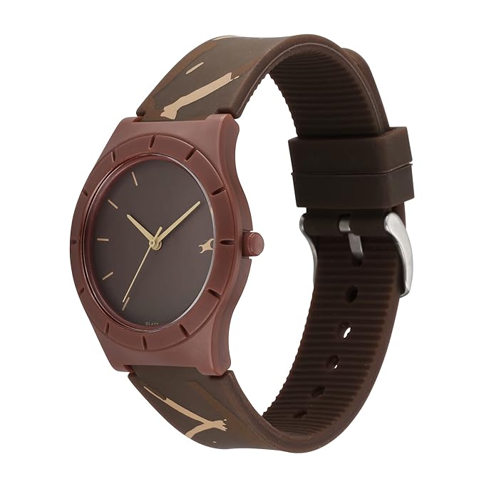 Fastrack Tees Café Analog Brown Dial Women's Watch-68021PP01 - KRISHNA WATCH COMPANY