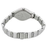 BLACK DIAL SILVER STAINLESS STEEL STRAP WATCH 6109SM02