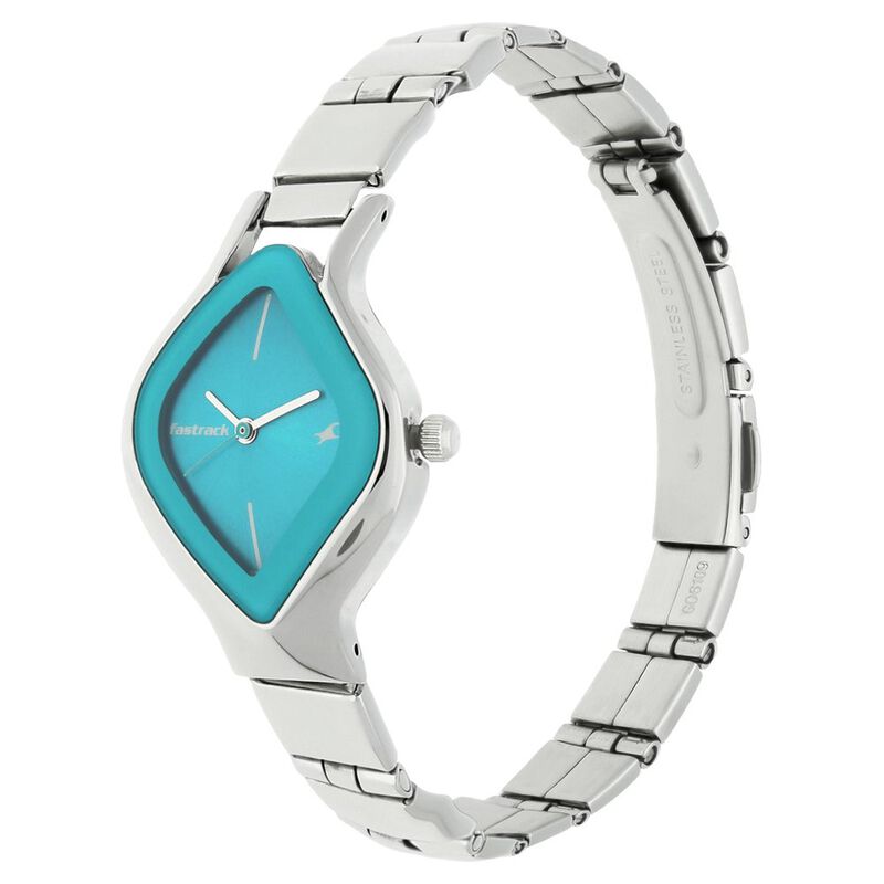 Fastrack Quartz Analog Blue Dial Stainless Steel Strap Watch for Girls NR6109SM03 - KRISHNA WATCH COMPANY
