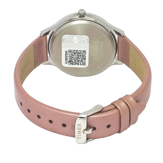 TIMEX Leather Women Silver Round Dial Analog Watch - Twtl12107 - KRISHNA WATCH COMPANY