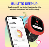Noise Junior Champ 3 Smart Watch for Kids | 3-in-1 Look with 2 Switchable Bumpers, in-Built Learning Hub, Habit Builder, Exam & School Mode, SOS, 100+ Cloud Faces, Parental Control (Black Blaze)