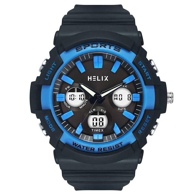 Helix Analog-Digital Black Dial Men's Watch-TWESK4502T - KRISHNA WATCH COMPANY