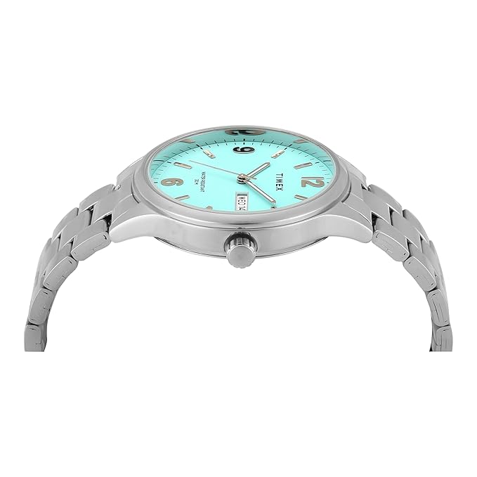 Timex Tiffany Blue Round Date/Day Dial Men's Watch TWEG18447 - KRISHNA WATCH COMPANY