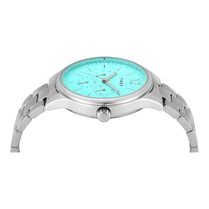 Timex Tiffany Blue Round Dial Men's Watch TWEG18438 - KRISHNA WATCH COMPANY