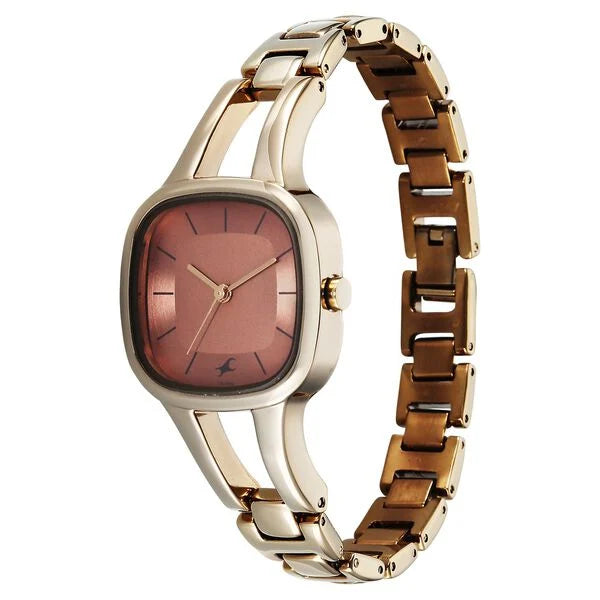 Fastrack Chrome K Quartz Analog Watch For Girls 6147QM02 - KRISHNA WATCH COMPANY