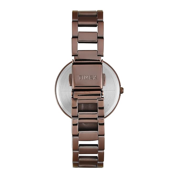 Timex Women Brown Round Dial Analog Watch - TW000X272 - KRISHNA WATCH COMPANY