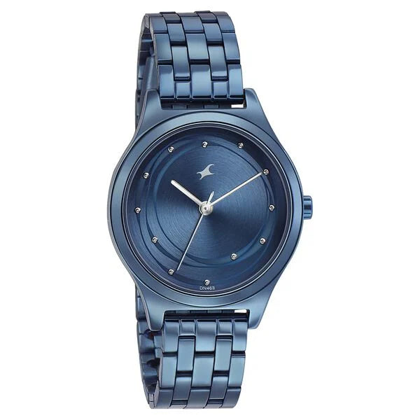 Fastrack Style Up Blue Dial Stainless Steel Strap Watch for Girls 6152QM01 - KRISHNA WATCH COMPANY