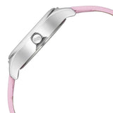 Fastrack Stunners Silver Dial Leather Strap Watch for Girls 6152sl08