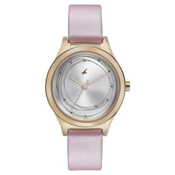 Fastrack Style Up Silver Dial Leather Strap Watch for Girls ns6152wl02 / 6152wl02 - KRISHNA WATCH COMPANY