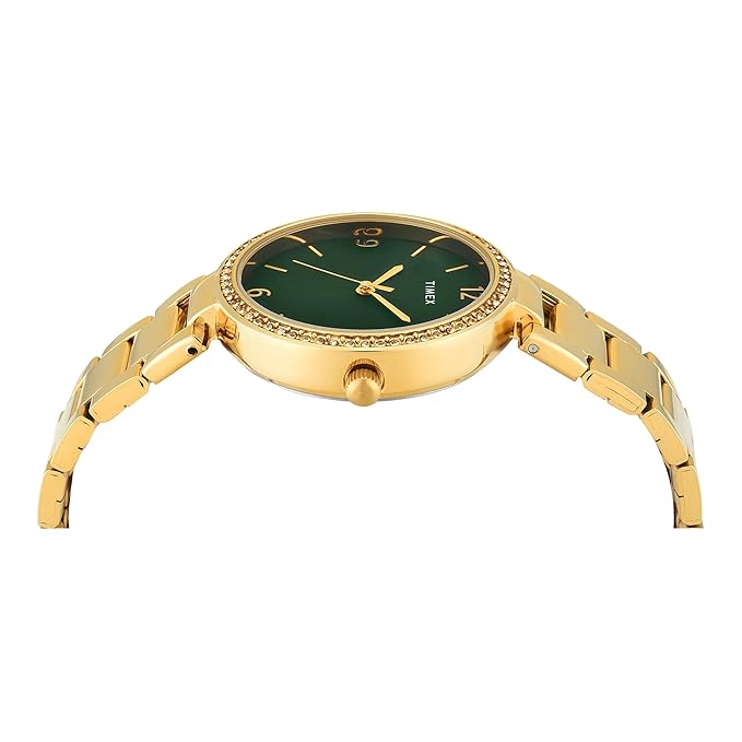 Timex Green Dial Women's Watch - TWEL18719 - KRISHNA WATCH COMPANY