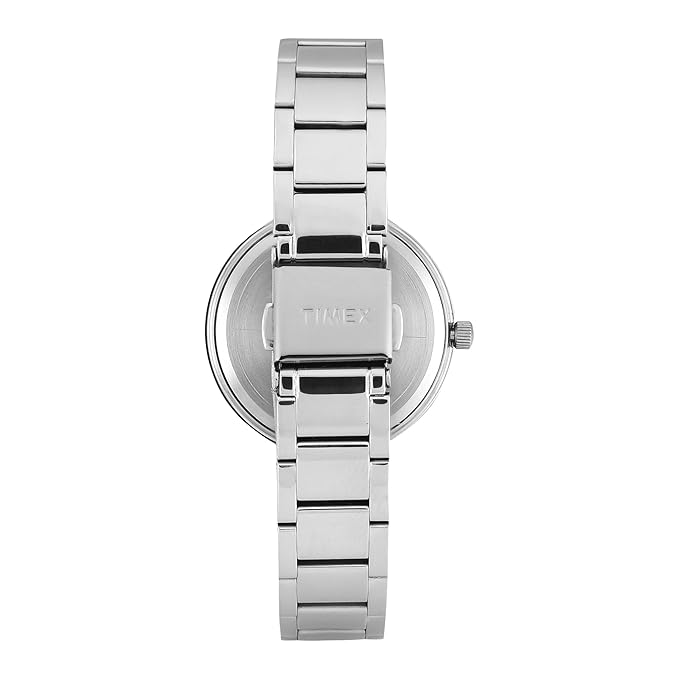 TIMEX Silver Round Dial Analog Women's Watch - TWEL18730 - KRISHNA WATCH COMPANY