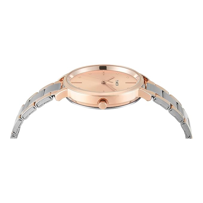 Timex Rose Gold Dial Women's Watch - TWEL15826 - KRISHNA WATCH COMPANY