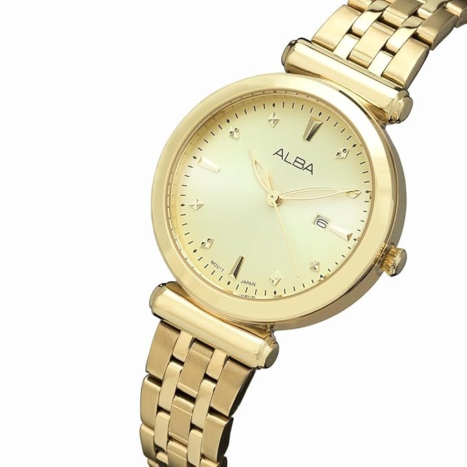 ALBA Fashion Gold women 32mm Watch Quartz AH7CP6X1 - KRISHNA WATCH COMPANY