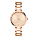 Timex Rose Gold Dial Women's Watch - TW000X276
