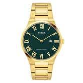 Timex Green Dial Stainless Steel bracelet Men's Watch - TWEG23608
