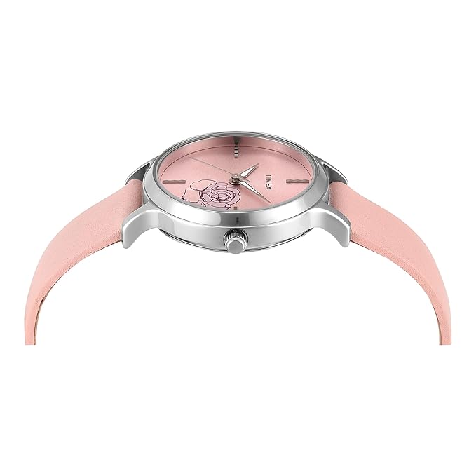 TIMEX Pink Round Dial Analog Womens Watch - TWTL12307 - KRISHNA WATCH COMPANY