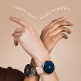 Noise Twist Go Round dial Smartwatch with BT Calling, 1.39" Display, Metal Build, 100+ Watch Faces, IP68, Sleep Tracking, 100+ Sports Modes, 24/7 Heart Rate Monitoring (Gold Link)