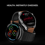 Noise Newly Launched Halo 3 Smart Watch with 1.43” AMOLED Display, 1000 NITS Brightness, Premium Metal Design, Powered by AI Pro, AI Transcription, Morning Briefs, 7-Day Battery (Rich Black)