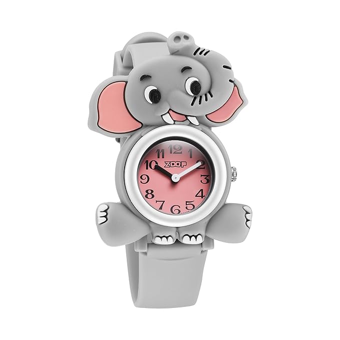 Zoop By Titan Friends from Nature Quartz Analog Pink Dial Polyurethane Strap Watch for Kids -16037PP01 - KRISHNA WATCH COMPANY