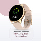 Noise Twist 2 Smart Watch with 1.43” AMOLED Screen, AI Search & Voice Assistant, Bluetooth Calling, Stainless Steel Back, 7-Day Battery, 100+ Watch Faces, Health Suite, IP68 (Rose Pink)
