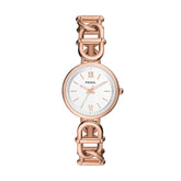 Fossil Carlie Analog Silver Dial Women's Watch ES5273