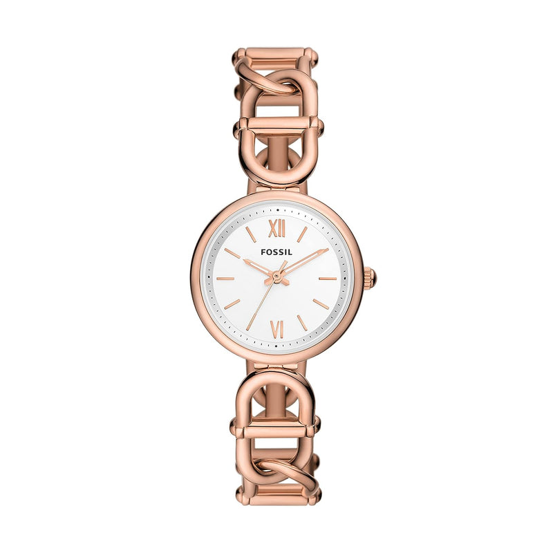 Fossil Carlie Analog Silver Dial Women's Watch ES5273