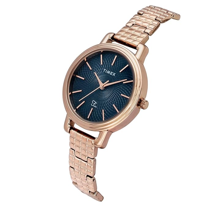 TIMEX Fria Blue Round Dial Analog Women's Watch - TWEL23901 - KRISHNA WATCH COMPANY