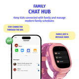 Noise Junior Explorer 2 Smart Watch for Kids with 4G SIM Compatible, 2-Way Video & Voice Calling, Geofencing, Real Time Location Monitoring via Google Maps, IP68, SOS Emergency Alerts (Power Pixel)
