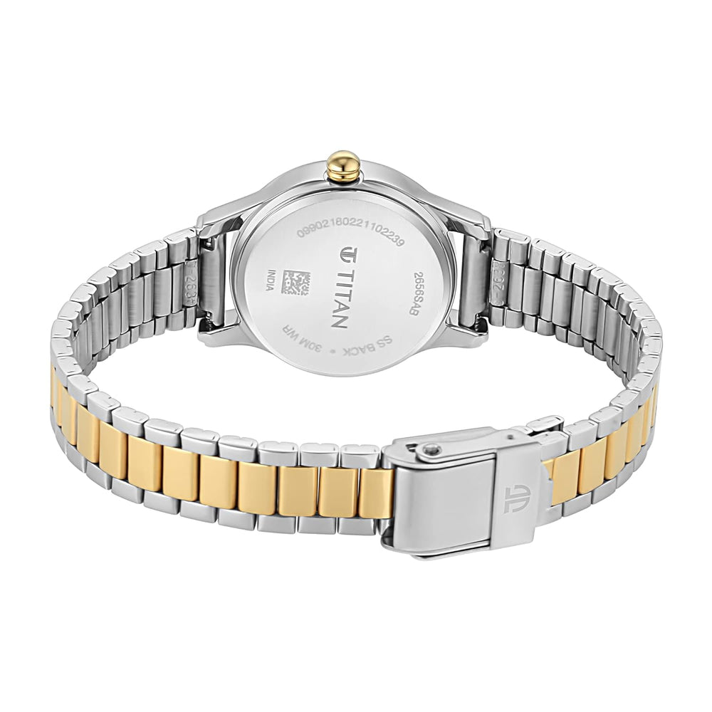 Titan Lagan Silver Dial Metal Strap Watch - 2656BM01 - KRISHNA WATCH COMPANY