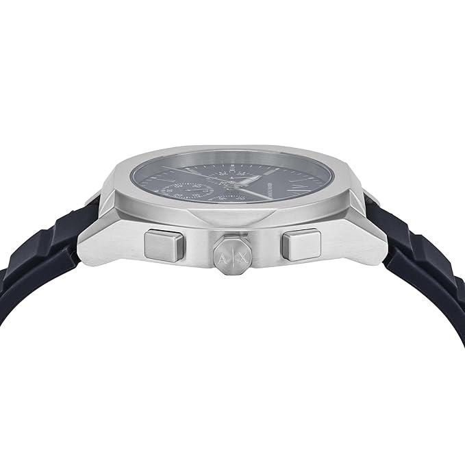 Armani Exchange Blue Quartz Silicone Watch AX4185 - KRISHNA WATCH COMPANY