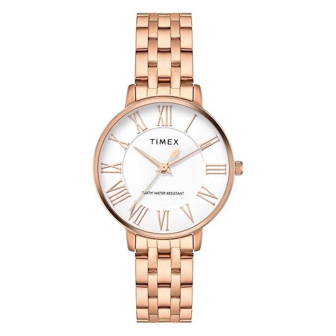 Timex White Dial with Roman Numbers Women's Watch - TWEL19108 - KRISHNA WATCH COMPANY