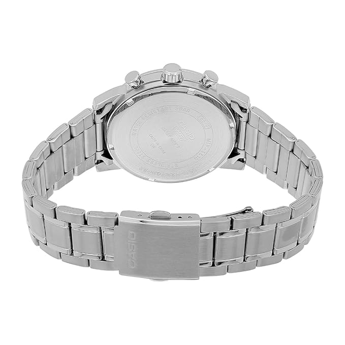 CASIO Enticer Silver Dial Analog Watch MEN MTP-E510D-7AVDF - A2305 - KRISHNA WATCH COMPANY