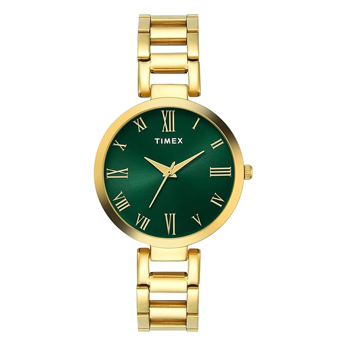 Timex Green Dial with Roman Numbers Women's Astrological Watch - TW000X273 - KRISHNA WATCH COMPANY