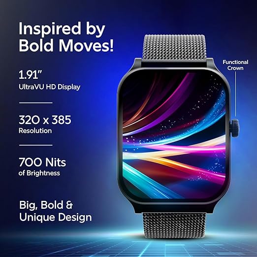 Fastrack New Limitless Classic|Large 1.91" Super UltraVU Display|Functional Crown 38108AM01 - KRISHNA WATCH COMPANY