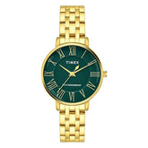 Timex Green Dial with Roman Numbers Women's Astrological Watch - TWEL19106