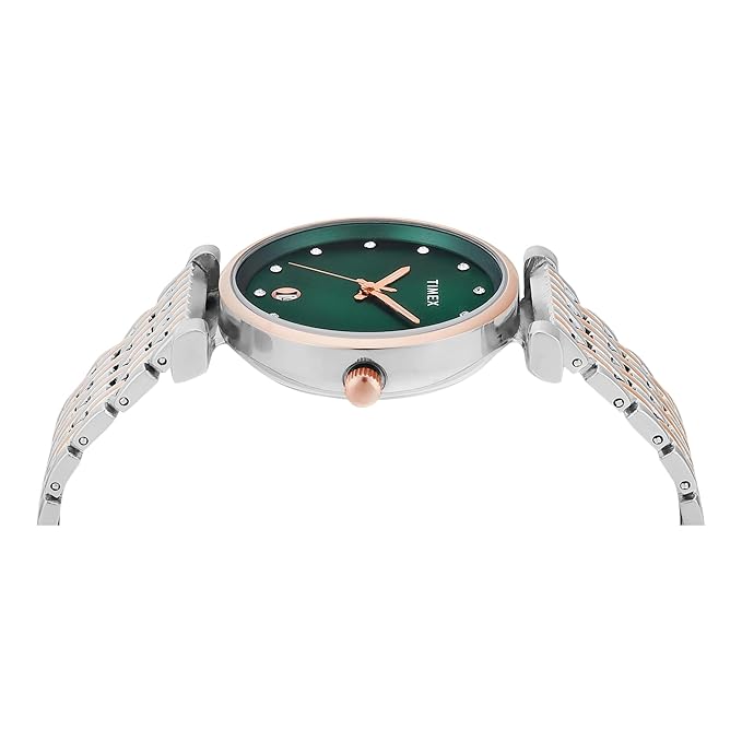 Timex Women Green Dial Analog Watch - TWEL21603 - KRISHNA WATCH COMPANY